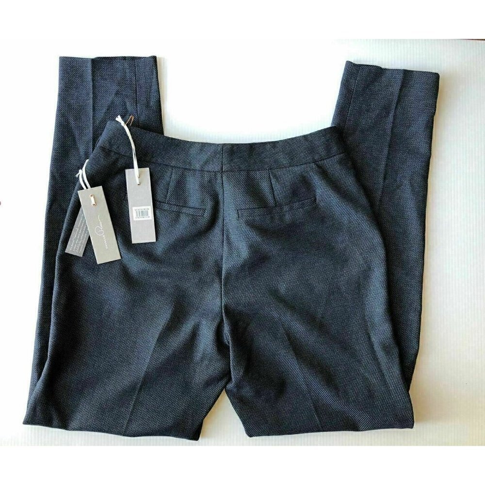 Emerson Rose Womens Blue Knit Twill Woven Ankle Slim Pants Trousers Size 6 - Picture 8 of 12